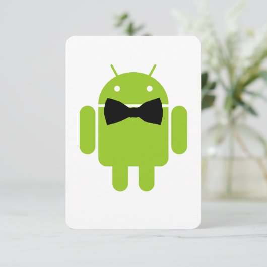 Formele Atire Green Android Robot (Staand voorkant)