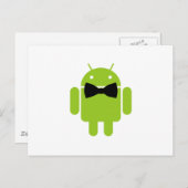 Formele Atire Green Android Robot Briefkaart (Voorkant / Achterkant)