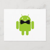 Formele Atire Green Android Robot Briefkaart (Voorkant)
