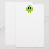 Formele Atire Green Android Robot Briefpapier (Voorkant / Achterkant)