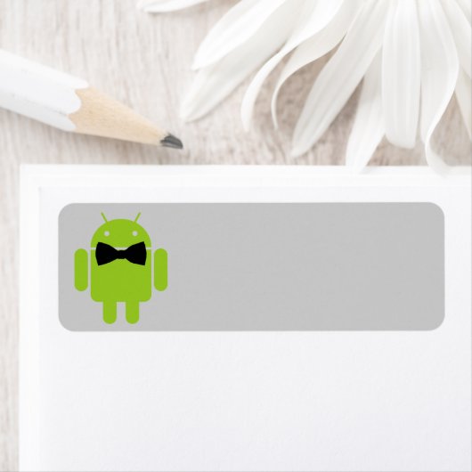 Formele Atire Green Android Robot Etiket (Insitu)