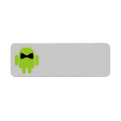Formele Atire Green Android Robot Etiket (Voorkant)