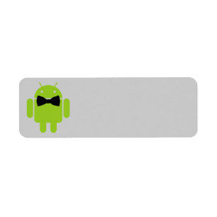Formele Atire Green Android Robot Etiket