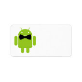 Formele Atire Green Android Robot Etiket (Voorkant)