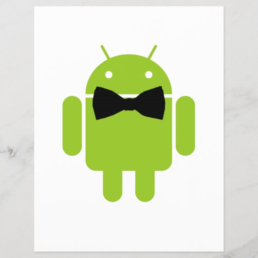Formele Atire Green Android Robot Flyer (Voorkant)