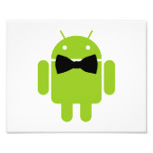 Formele Atire Green Android Robot Foto Afdruk (Voorkant)