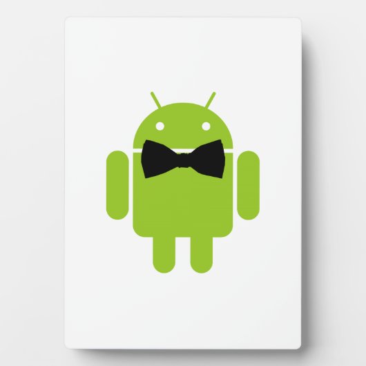 Formele Atire Green Android Robot Fotoplaat (voorkant)