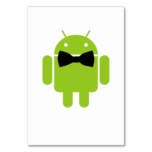 Formele Atire Green Android Robot Kaart (Voorkant)