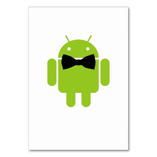 Formele Atire Green Android Robot Kaart (Voorkant)
