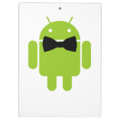 Formele Atire Green Android Robot Klembord (Achterkant)