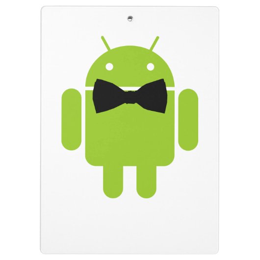 Formele Atire Green Android Robot Klembord (Achterkant)