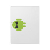 Formele Atire Green Android Robot Notitieblok (Linkerzijde)