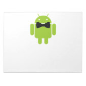 Formele Atire Green Android Robot Notitieblok (Voorkant)