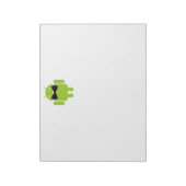Formele Atire Green Android Robot Notitieblok (Linkerzijde)