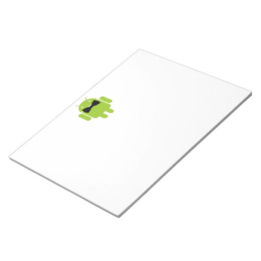 Formele Atire Green Android Robot Notitieblok (Schuin)