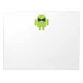 Formele Atire Green Android Robot Notitieblok (Voorkant)