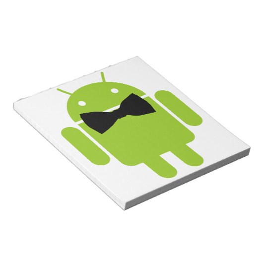 Formele Atire Green Android Robot Notitieblok (Schuin)