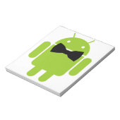 Formele Atire Green Android Robot Notitieblok (Linkerzijde)