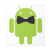Formele Atire Green Android Robot Notitieblok (Voorkant)