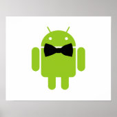 Formele Atire Green Android Robot Poster (Voorkant)