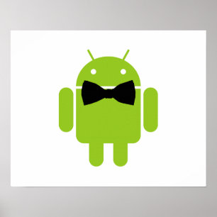 Formele Atire Green Android Robot Poster