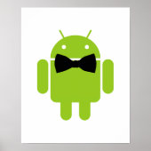 Formele Atire Green Android Robot Poster (Voorkant)