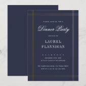 Formele avondeten kaart (Voorkant / Achterkant)