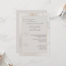 Formele Beige Artistieke Huwelijk Beide Ouders