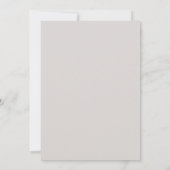 Formele beige trouwuitnodiging beide ouders kaart (Achterkant)