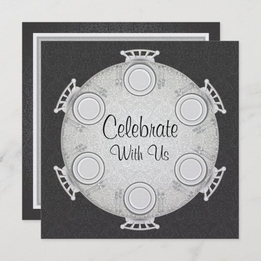 Formele binnenuitnodiging kaart (Voorkant / Achterkant)