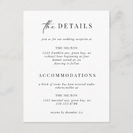 Formele Black Stropdas Gold Art Deco Details Invoe Informatiekaartje