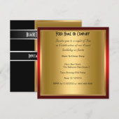 Formele Black Tie verjaardagsfeest uitnodiging (Voorkant / Achterkant)