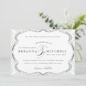 Formele bloederij Elegant Wedding Uitnodiging (Staand voorkant)