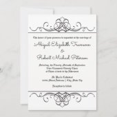 Formele  bloei - 5x7 bruiloft uitnodiging (Voorkant)