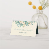 Formele Bloemen Gepersonaliseerde Gevouwen Plaats  Plaatskaartje (Achterkant)