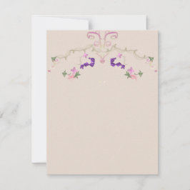 Formele bloemenslingers uitnodiging