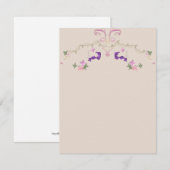 Formele bloemenslingers uitnodiging (Voorkant / Achterkant)