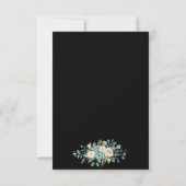 Formele bloemreactiekaart RSVP kaartje (Achterkant)