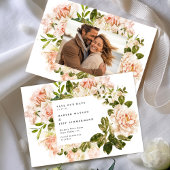 Formele blushing Roze Rosseta Foto Weddenschap Save The Date