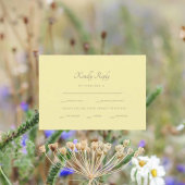 Formele boterachtige gele dineropties RSVP