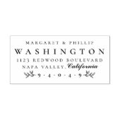 Formele Brief Getrouwd Paar Retouradres Rubberstempel (Afrduk)