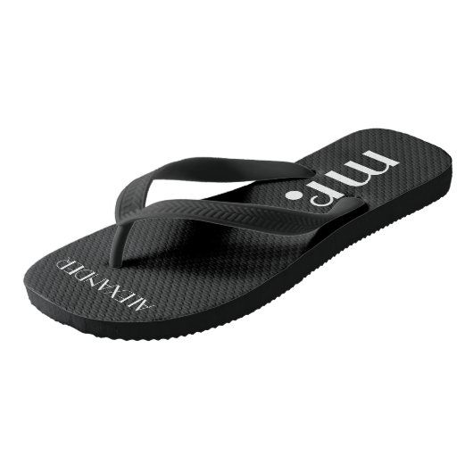 Formele bruidegoms bruiloft gepersonaliseerd teenslippers (Schuin)