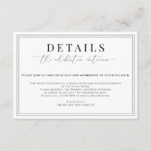 Formele bruiloft details