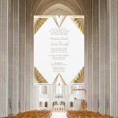 Formele Bruiloft Glam Goud Lijst Wit Bruiloft Kaart