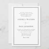 Formele bruiloft kaart (Voorkant)