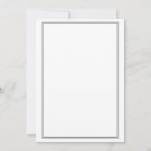 Formele bruiloft kaart (Achterkant)