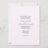 Formele bruiloft Monogram Bride Ouders Roze II Kaart (Voorkant)