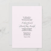 Formele bruiloft Monogram gesplitste ouders Roze I Kaart (Voorkant / Achterkant)