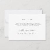 Formele bruiloft Opvanggegevens Kaart (Voorkant)