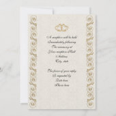 Formele bruiloft uitnodiging (Achterkant)
